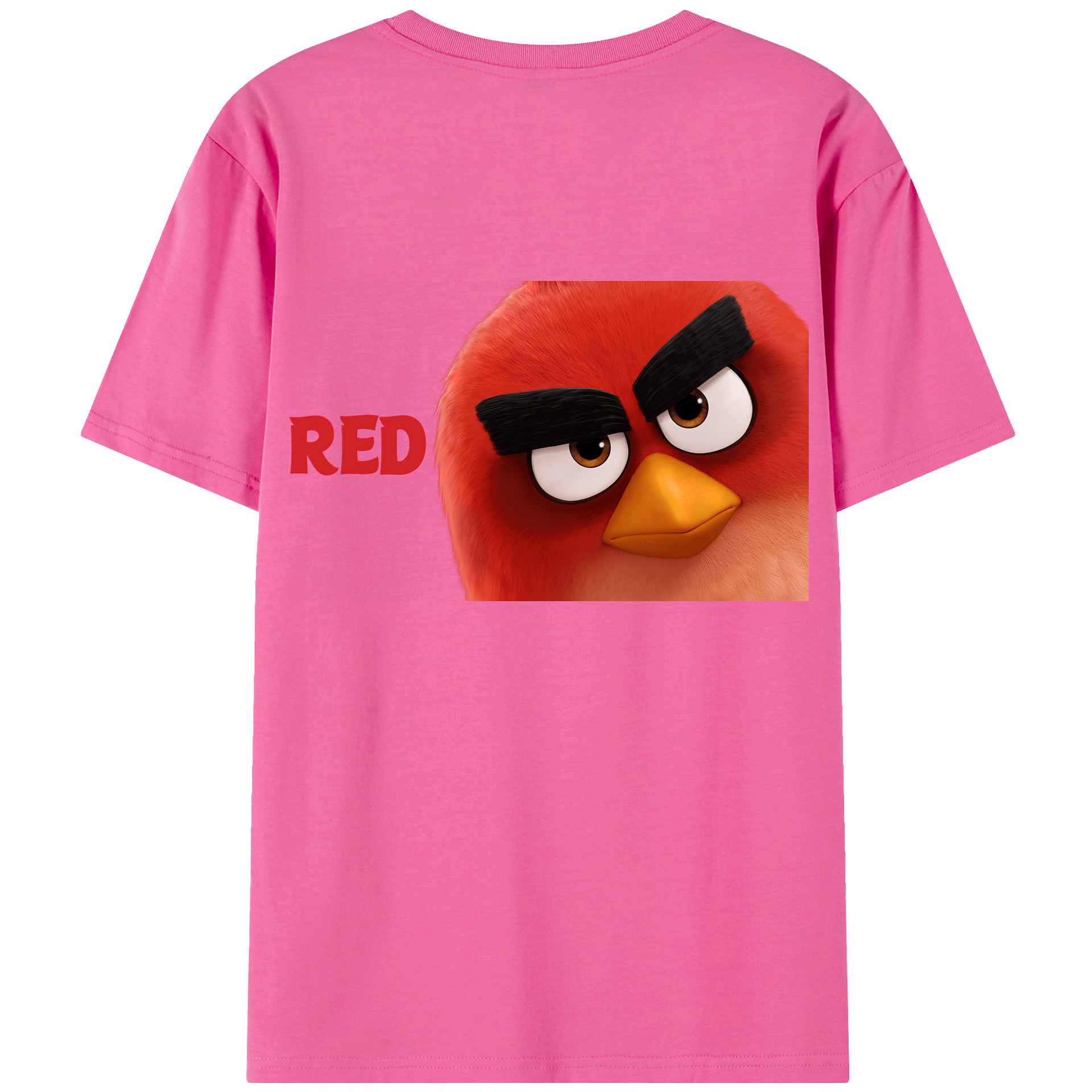 （画像用） Angry Birds アングリーバード レディース半袖Tシャツ(バックプリント)